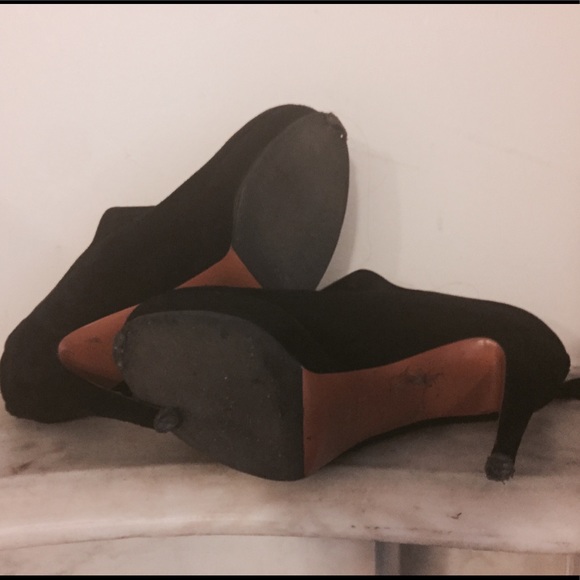 Gucci Suede Platform Ankle Boots - Picture 4 of 15